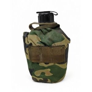 Gorpcore Streetwear US Military Canteen NBC Gas Mask Cap Woodland Pouch Field